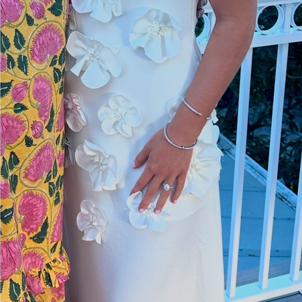Floral White Dress